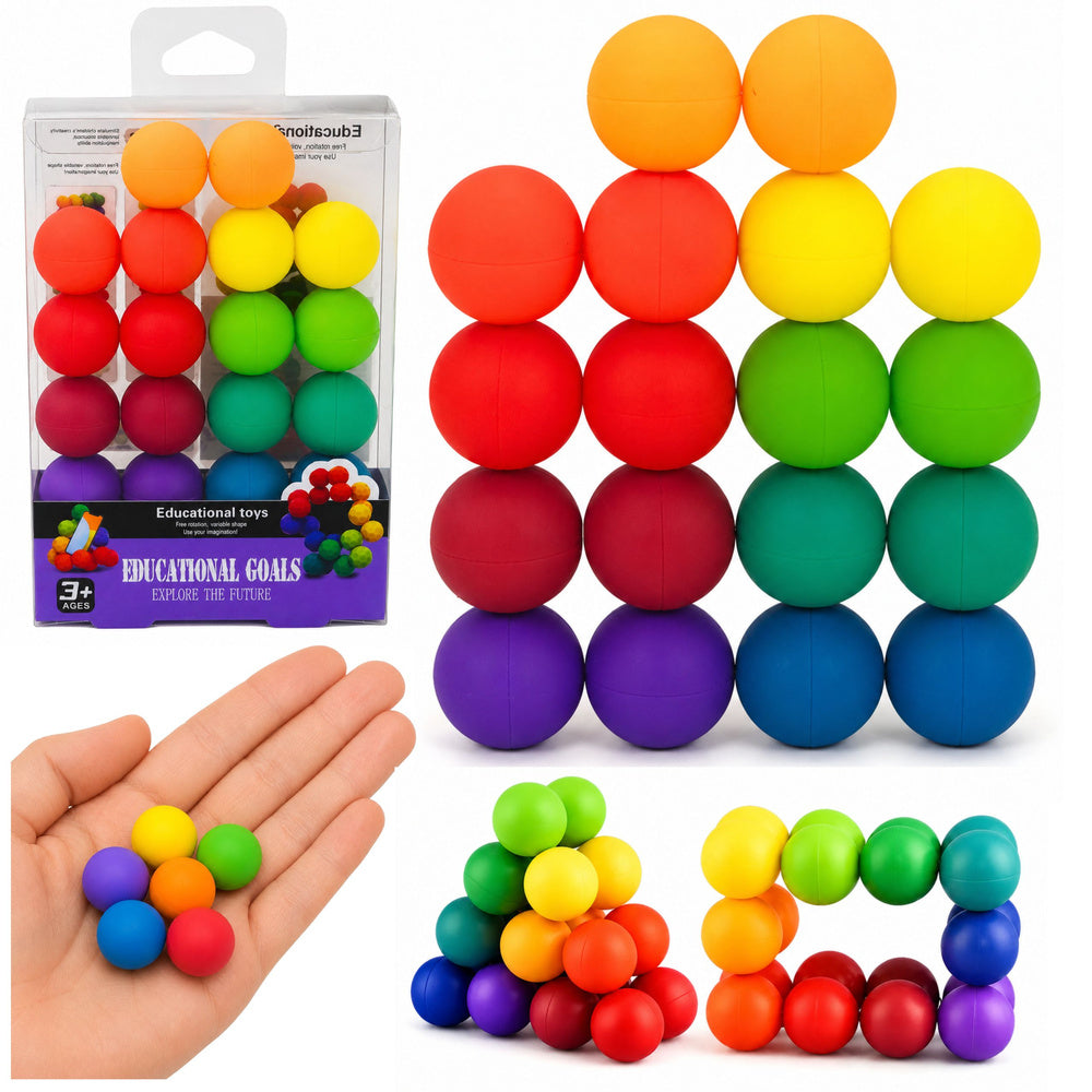 Manipulative anti-stress balls – Logical arcade game – Colorful