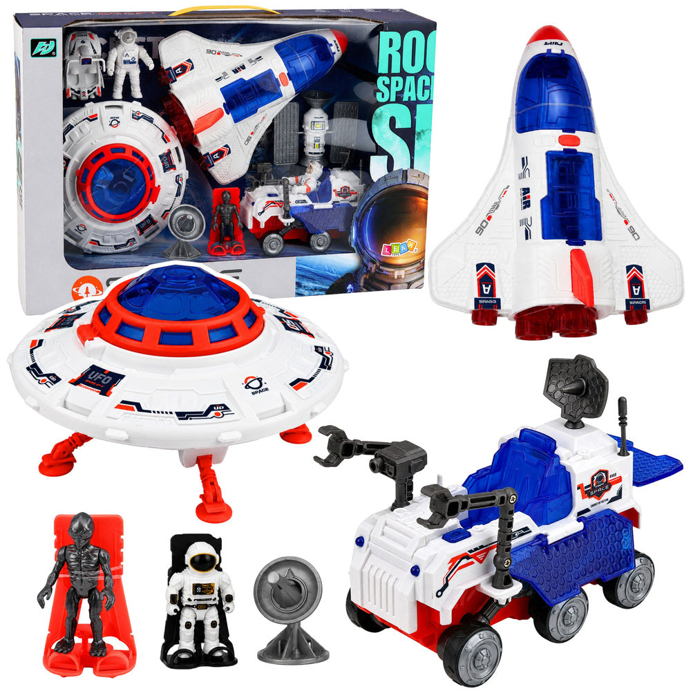 Space Shuttle UFO research vehicle satellite astronaut set