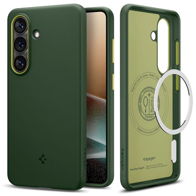 Spigen Nano Pop Mag MagSafe Case for Samsung Galaxy S26 (avocado green) (2)