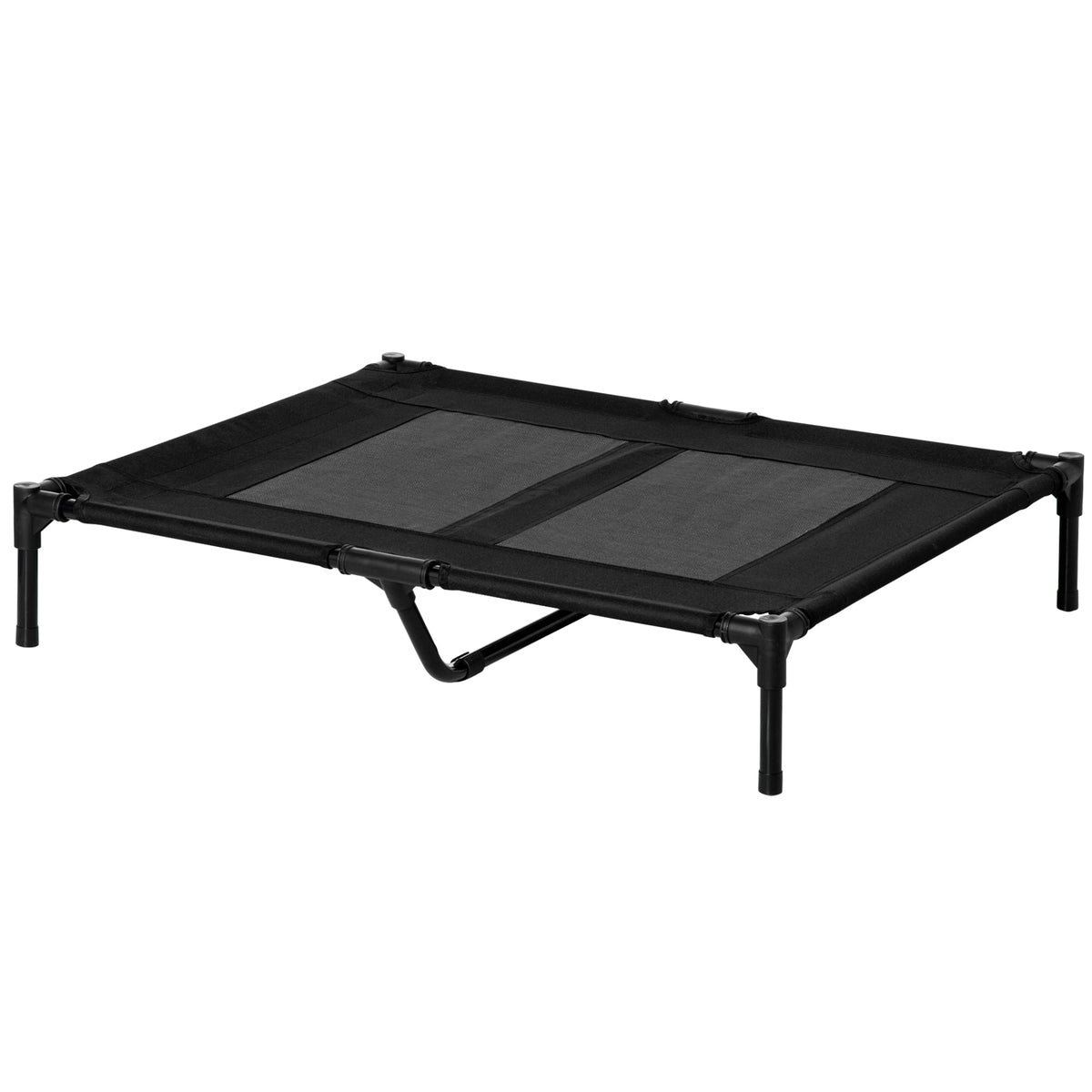 Dog bed, outdoor dog bed, foldable, breathable, black