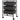 Rolling utility cart with wheels, 3 baskets for transport and storage, kitchen trolley, 40.8L x 33.5W x 60.5H cm