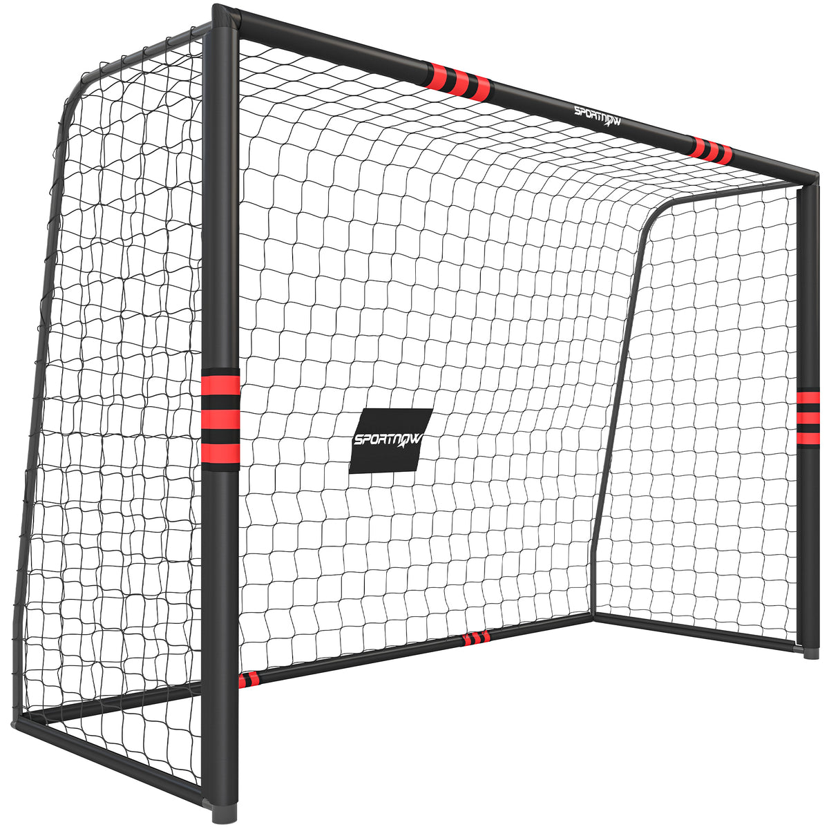 Garden Football Goal 300 x 200 cm Robust Outdoor Goal with Net Padding Ground Anchors Anti-Rust Coating