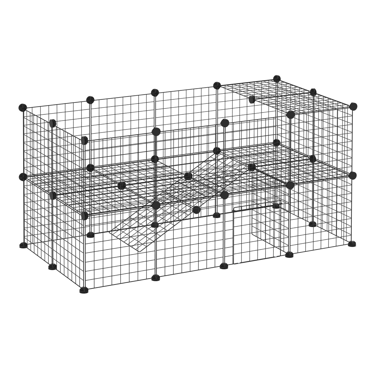 Outdoor enclosure, playpen, exercise pen with 36 panels, small animal enclosure for small pets, guinea pigs