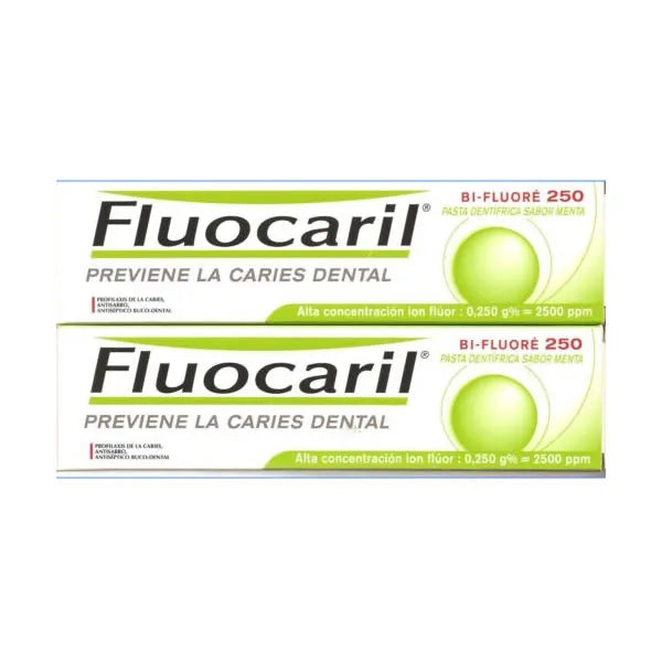 Fluocaril Mint Toothpaste Cavity Prevention 2x125ml