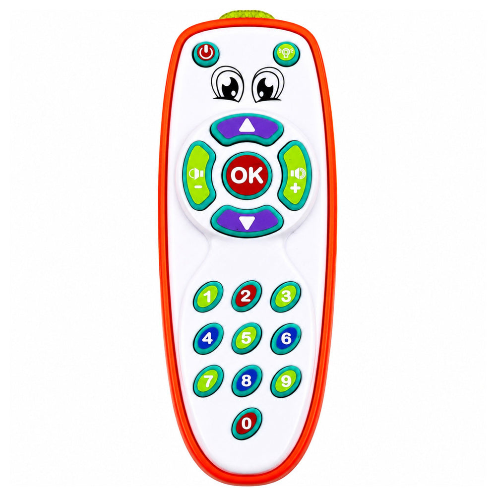 Interactive learning remote control for toddlers with adjustable lights and sounds (2)