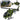 Military helicopter with hook lights and sounds (green)