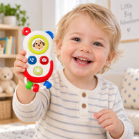Interactive phone for toddlers: movable elements, lights, sounds (3)