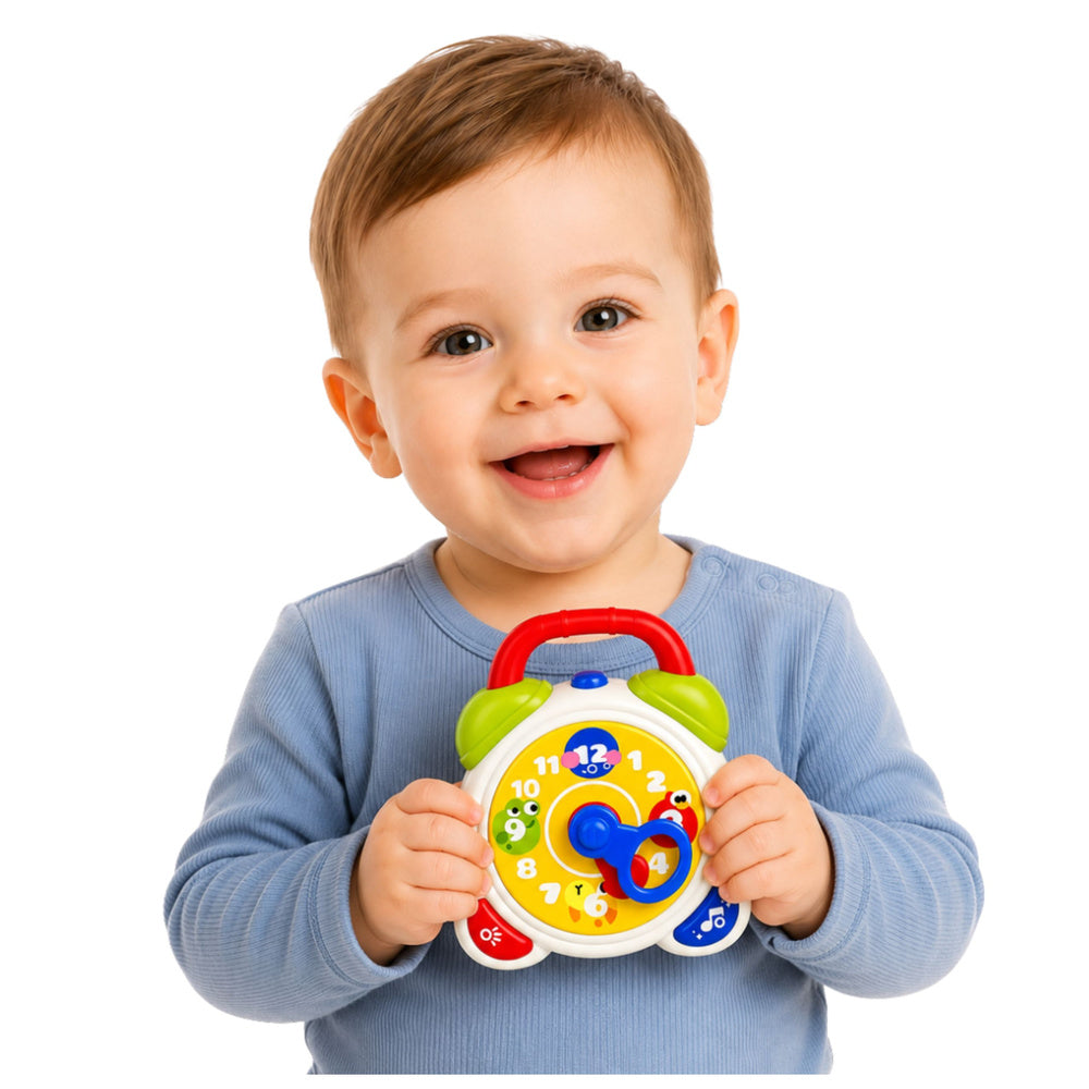 Interactive sensory alarm clock for toddlers with light and sound effects (2)