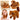 Interactive plush squirrel in a basket, walks and makes sounds, brown