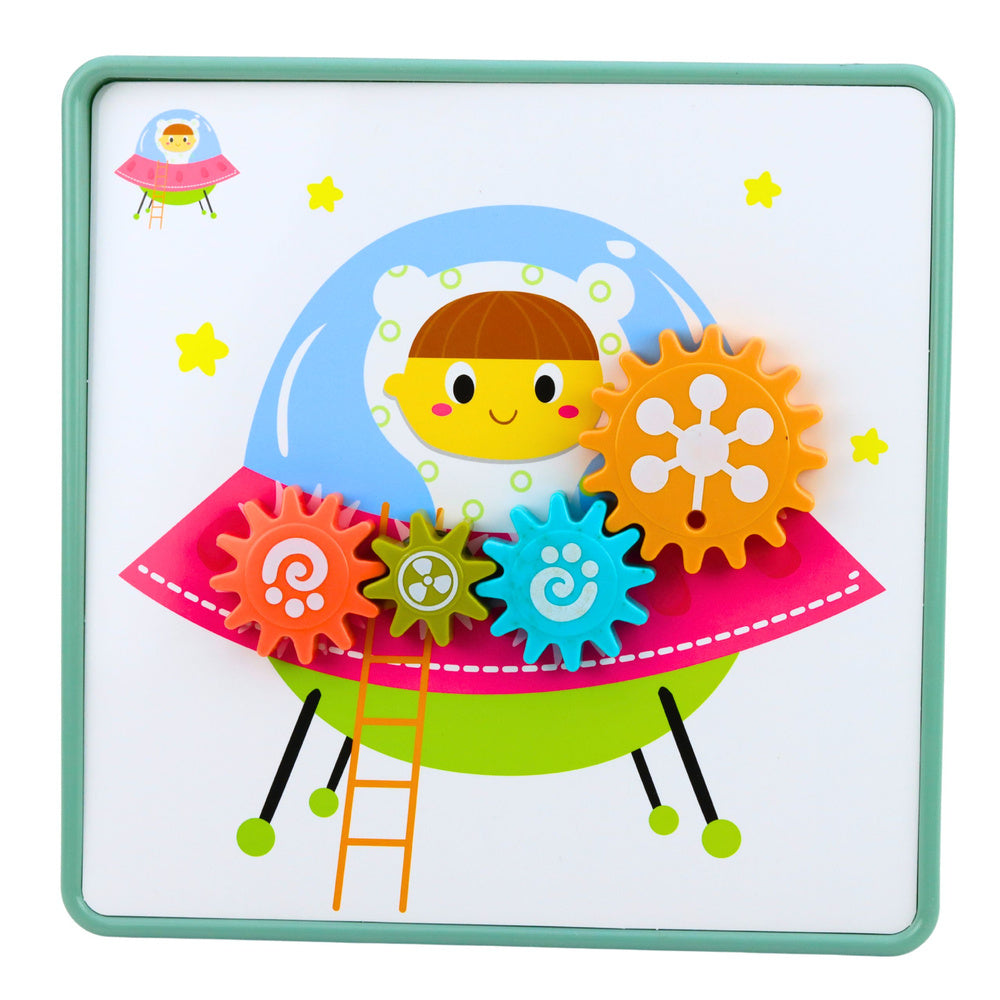 Creative geometric puzzle mosaic gear puzzle, 25 pieces.