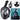Full-face snorkel and diving mask with anti-fog system, black, size L/XL