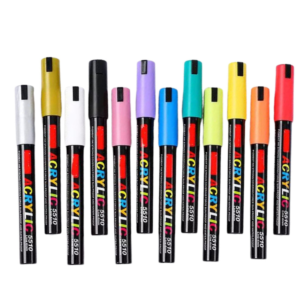 Set of acrylic markers, felt-tip pens, waterproof markers, case, 36 pieces (2)