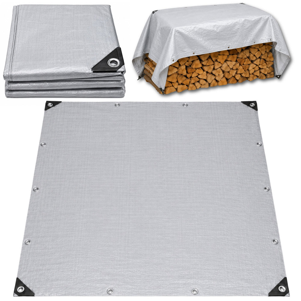 Waterproof tarpaulin, reinforced protective sheet, rainproof, 3x4 m