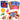 Origami set, colored paper, instruction booklet, 100 sheets