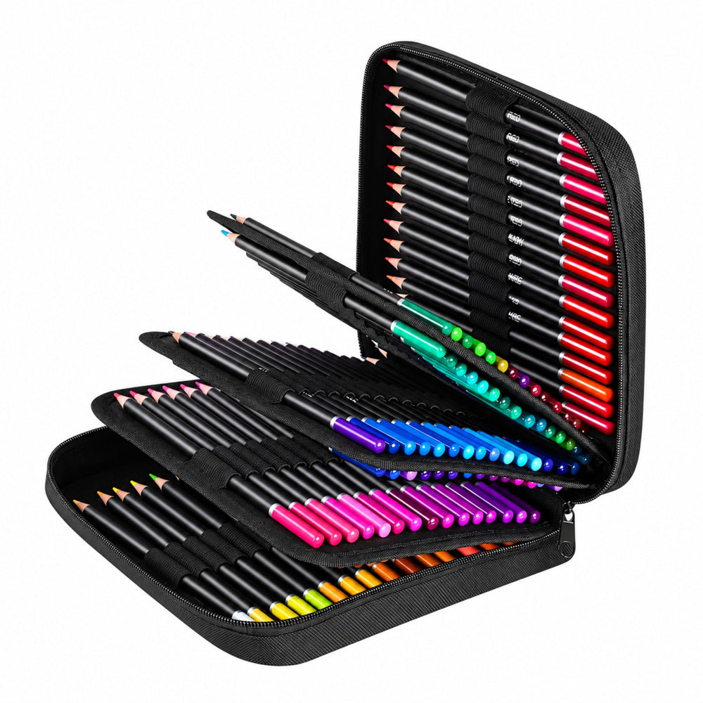 Set of pencils in a pencil case, 2 sketchbooks, 120 pieces.