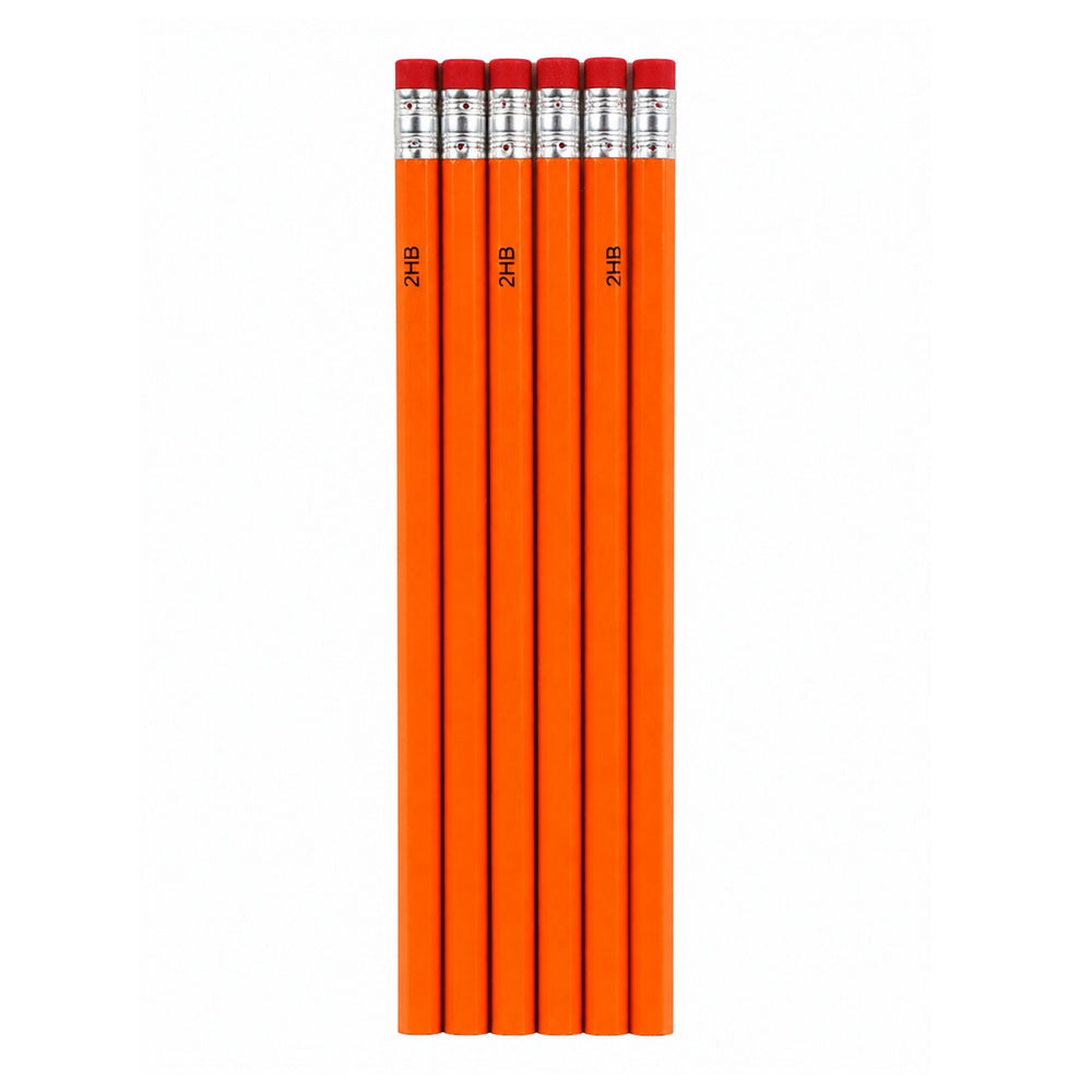 Set of 2 HB pencils for sketching and writing with eraser, 12 pieces (2)