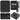 Metal key safe with digital code, 48 hooks, black stickers
