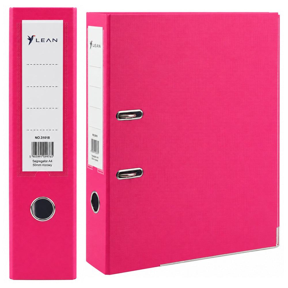 A4/80mm lever arch file, pink