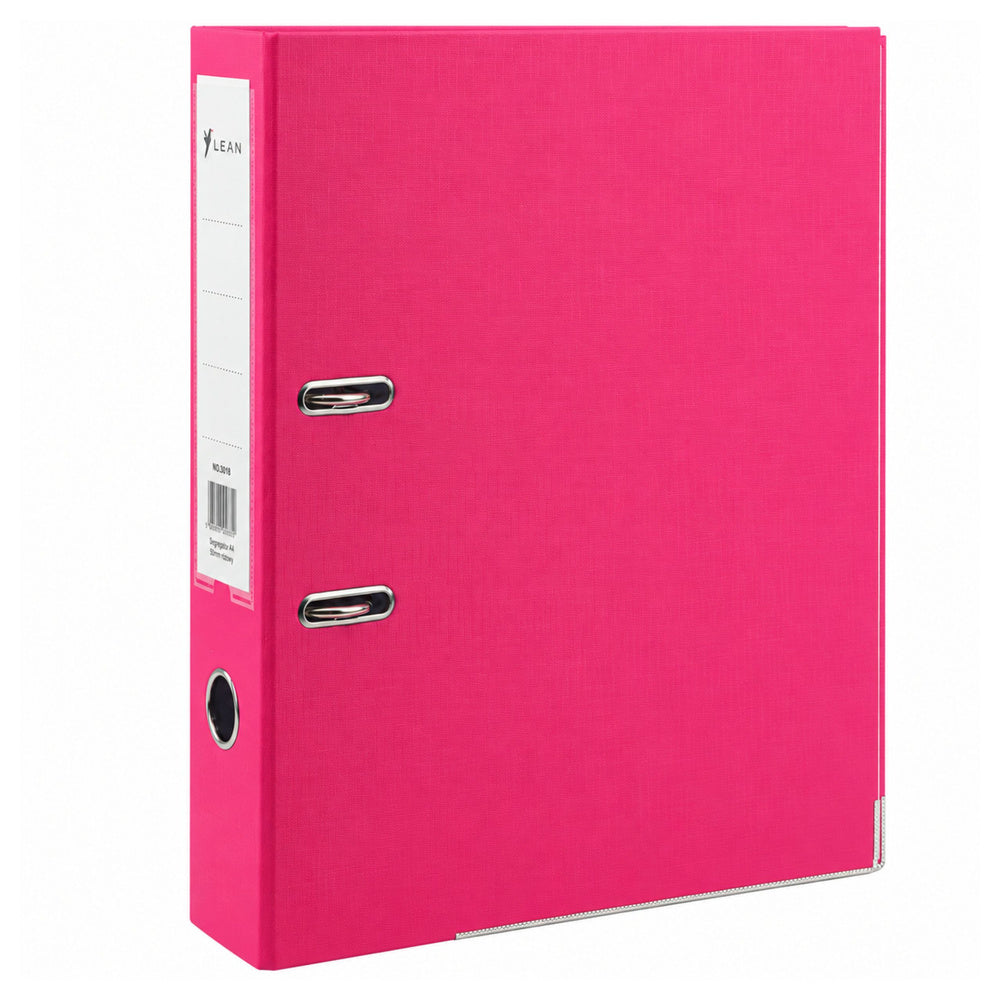 A4/80mm lever arch file, pink (2)