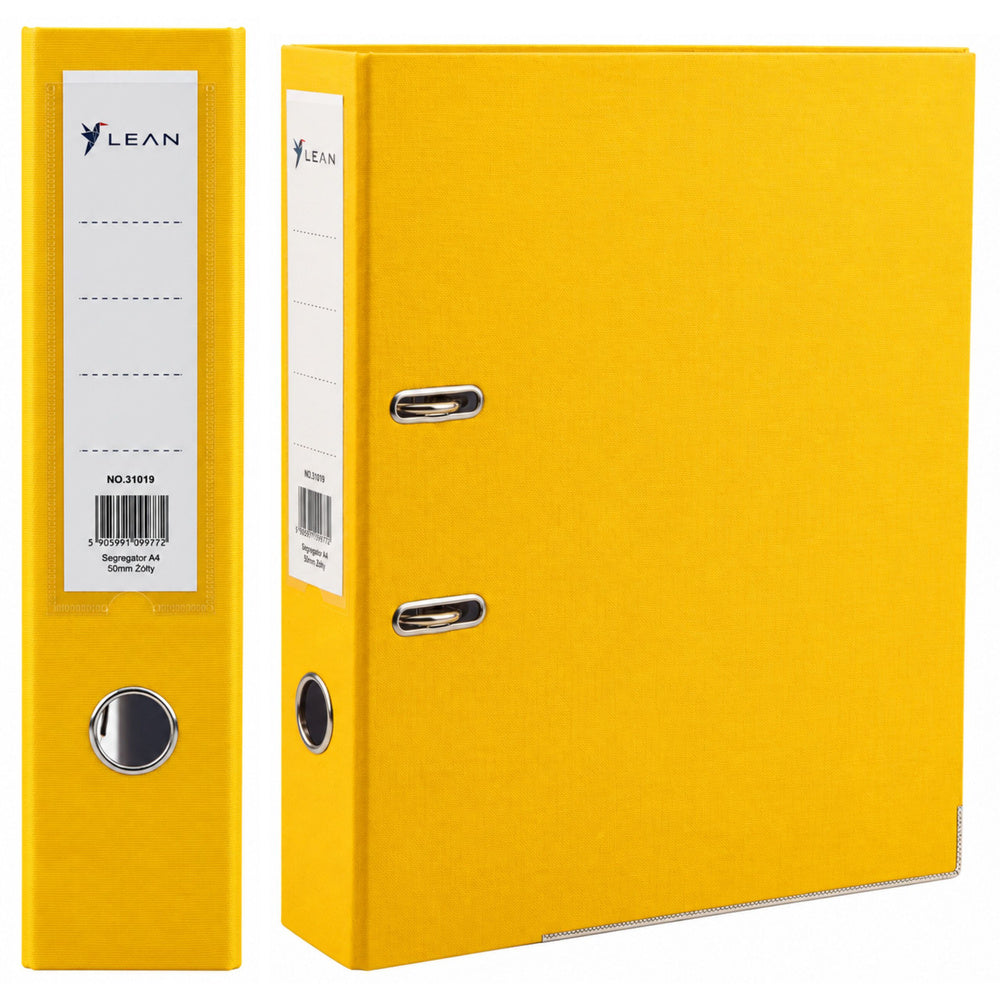 A4/80mm lever arch file, yellow