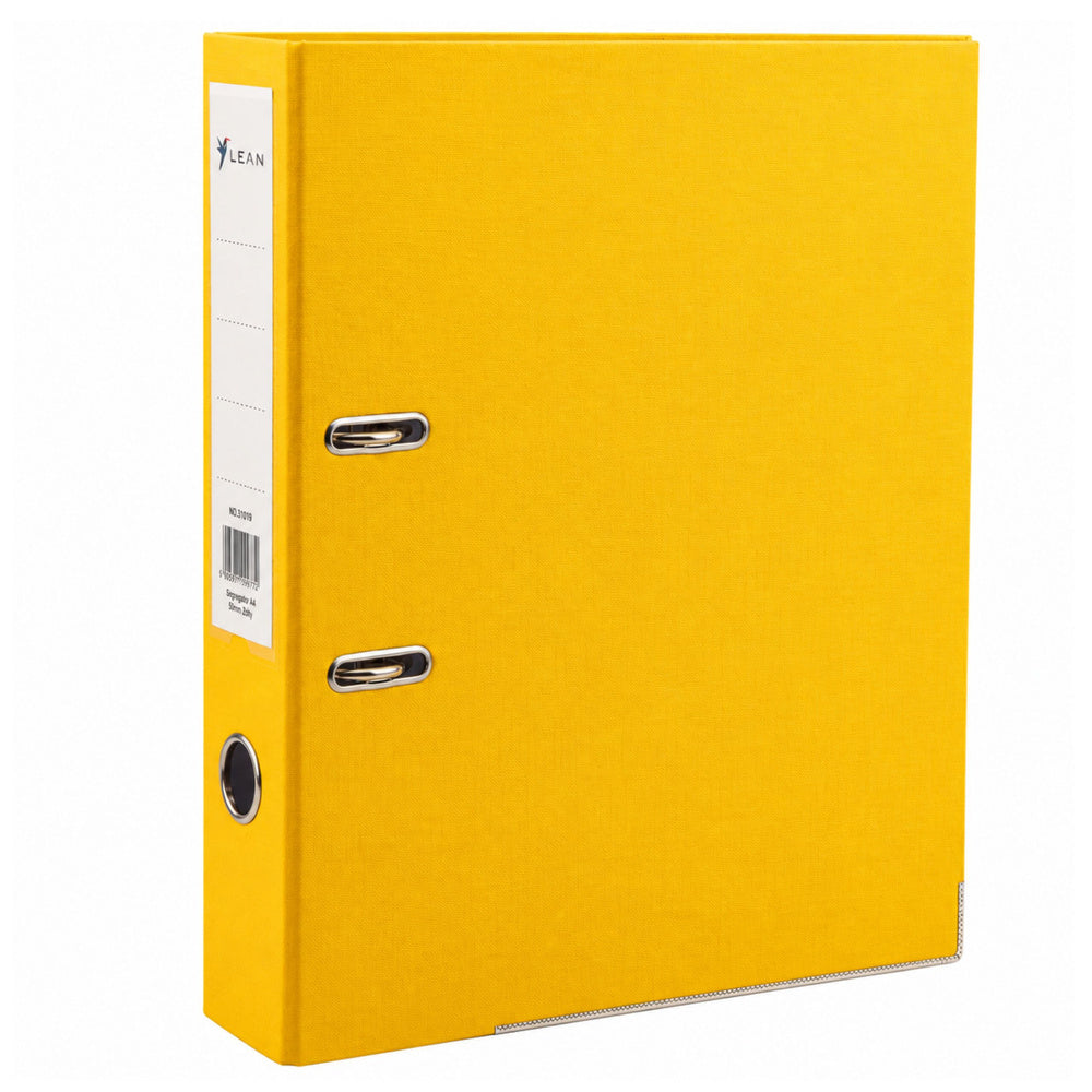 A4/80mm lever arch file, yellow (2)