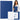 Cardboard folder with elastic band, varnished, A4, 300 g/m², blue – packaging