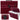 Accordion folder document organizer with 13 compartments, burgundy, A4