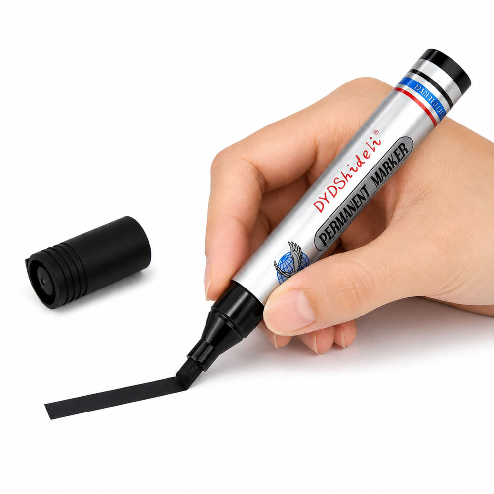 Black marker, waterproof, permanent, round tip (2)