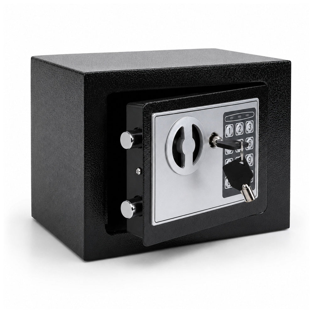 Electronic home safe for documents, money, code, emergency key 6L (2)