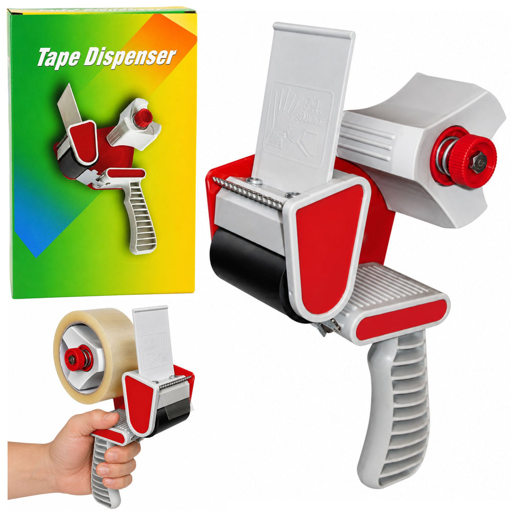 Manual packaging tape dispenser with tensioner, width 50 mm
