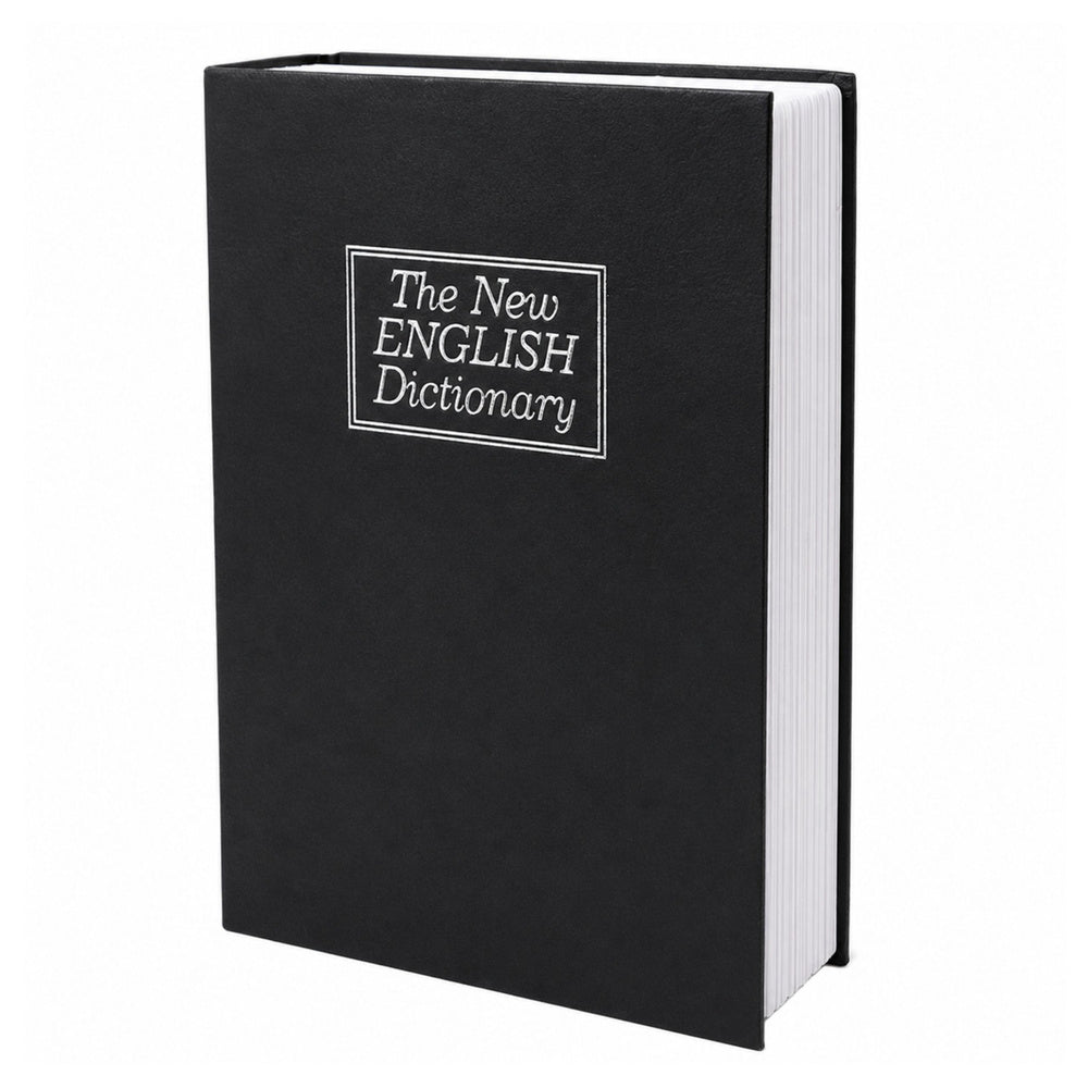Book-shaped safe with key case, black, 18 x 12 cm (2)