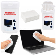 Cleaning wipes for monitors, phones, computers, 100 count
