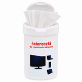 Cleaning wipes for monitors, phones, computers, 100 count (5)
