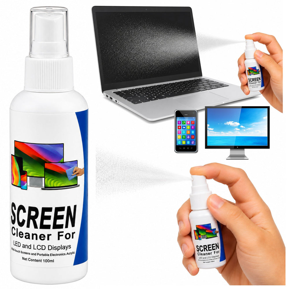 LCD, LED, and TFT screen cleaner for computers and mobile phones, 100 ml