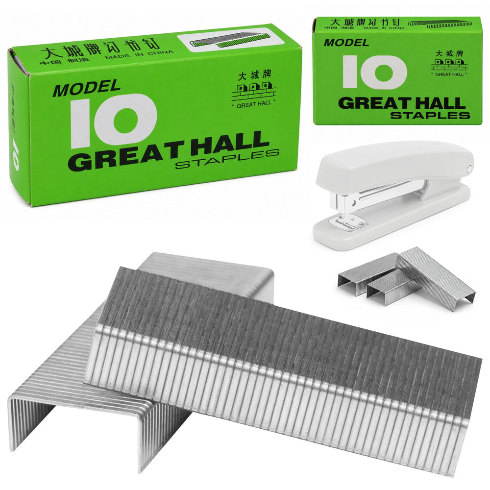 Small metal staples for staplers, 1000 pieces, size 10