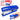 Blue plastic stapler, up to 20 sheets, 24/6 staples