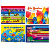 PROTOS coloring pad with colored sheets A4 16 sheets 80 g/m²
