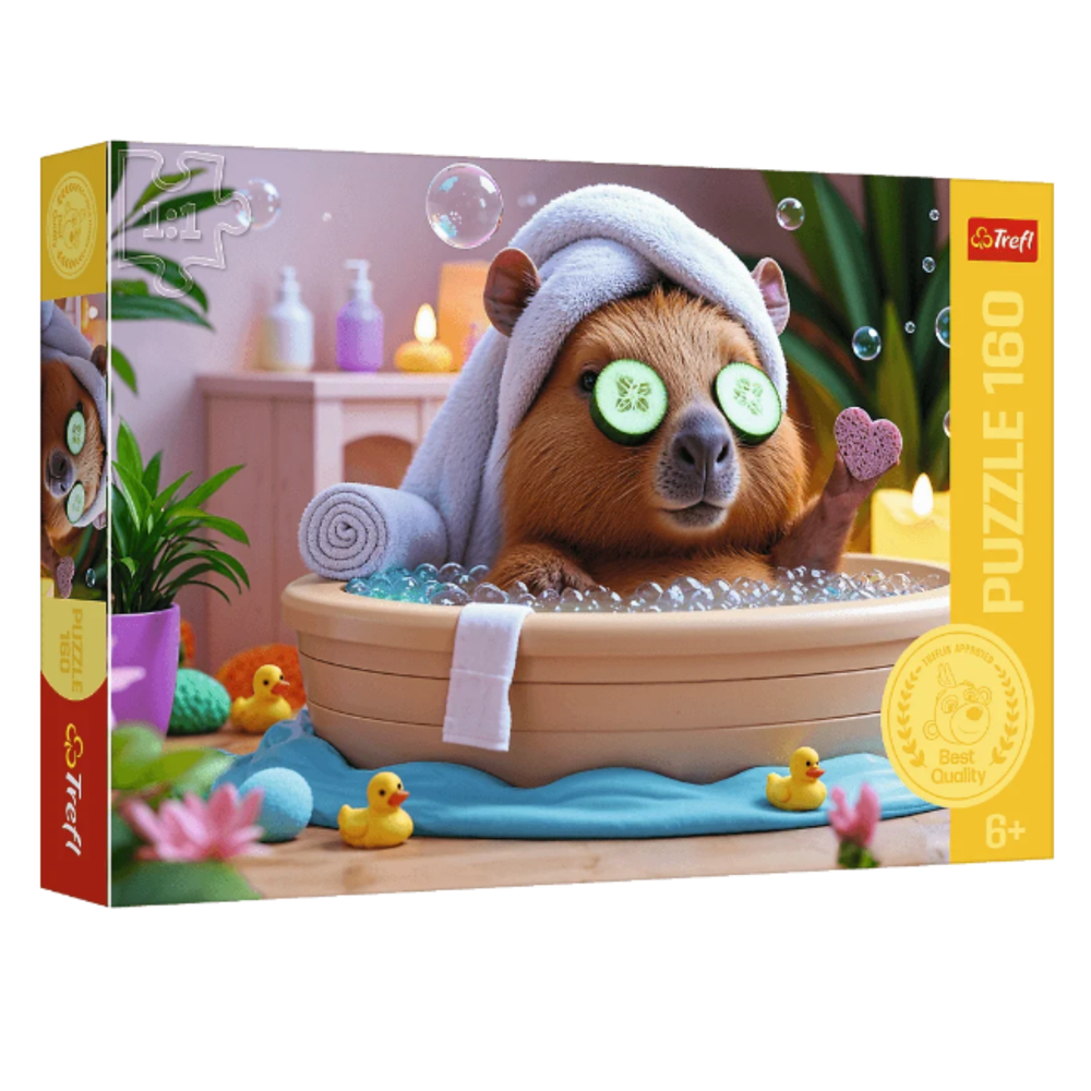 Jigsaw puzzle - 160 - Capybara at the Spa - Trefl 15433