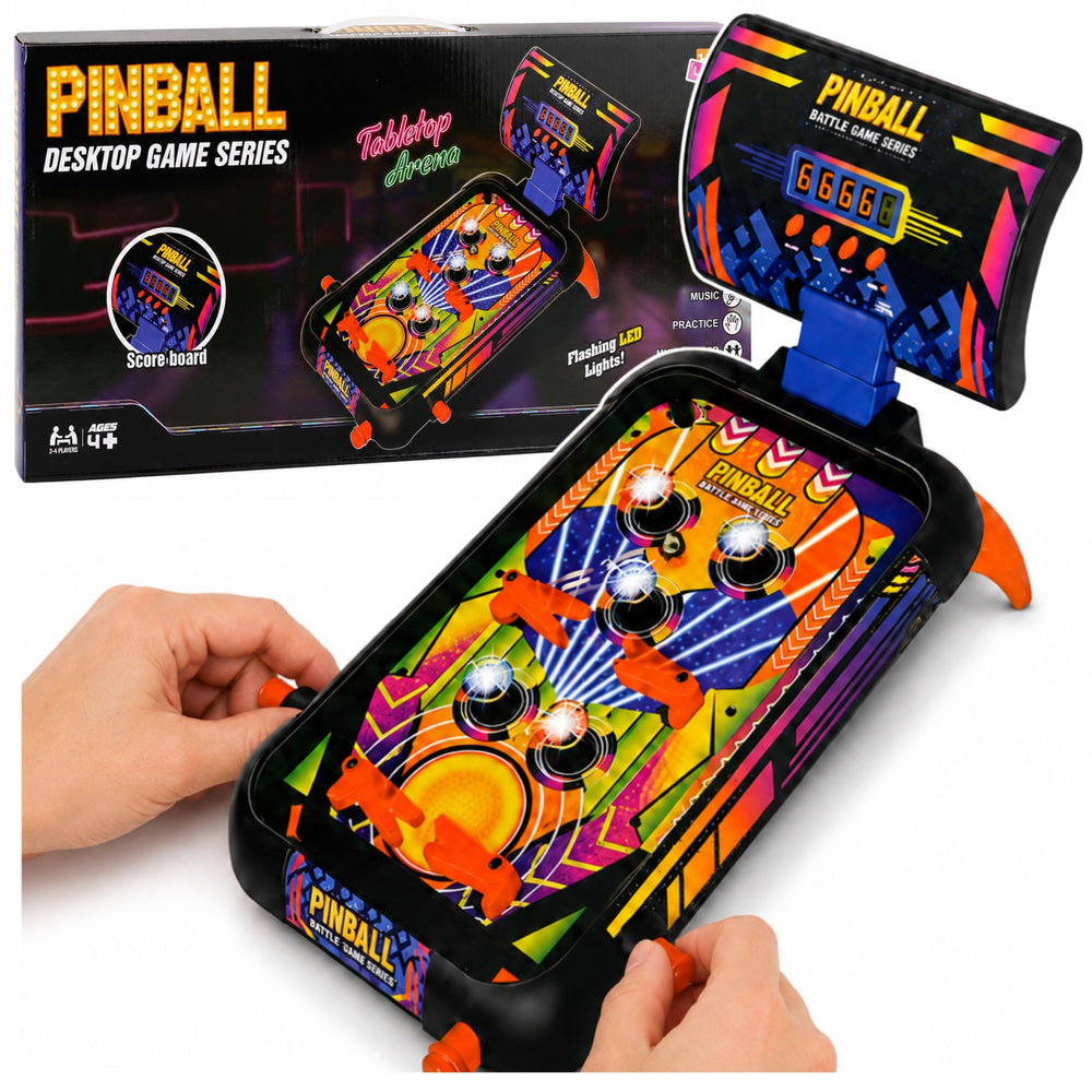 Arcade game pinball machine pinball score counter lights sounds