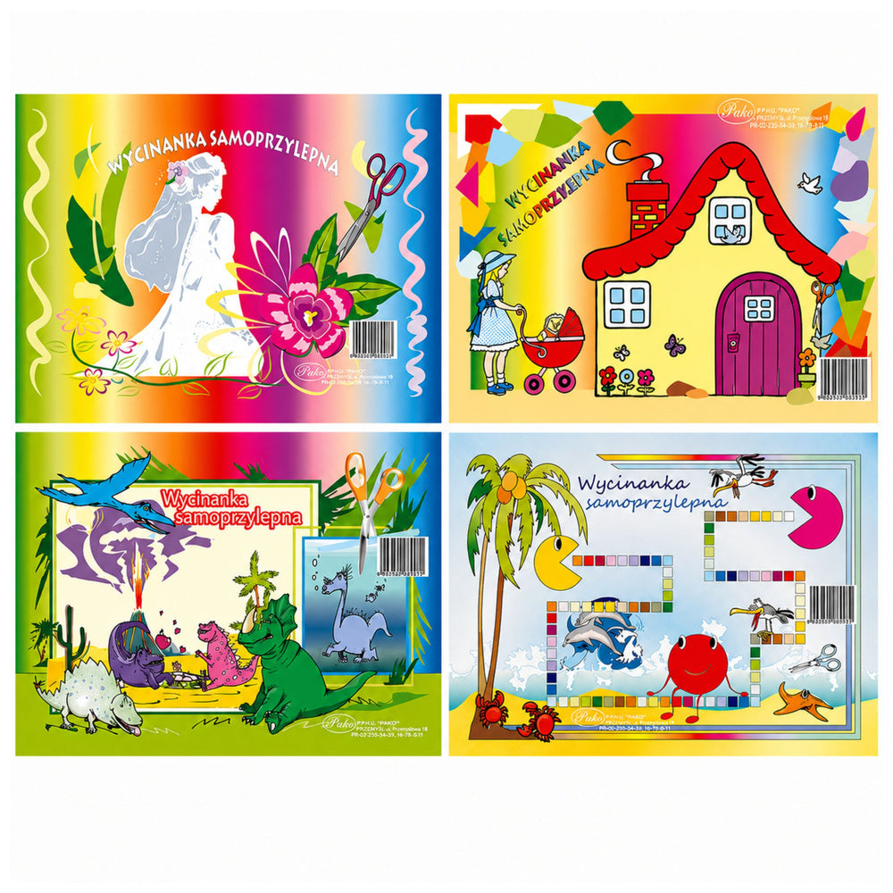 PROTOS A4 Colored Self-Adhesive Craft Paper Mix