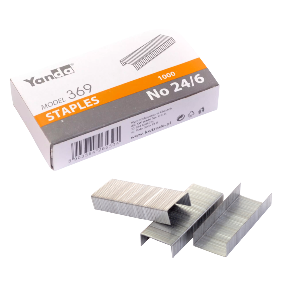 YANDA Staples 24/6 – 1000 pieces