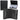 Document folder with compartments, pockets, zipper, A4, black