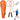 Badminton set, rackets, shuttlecock case, orange