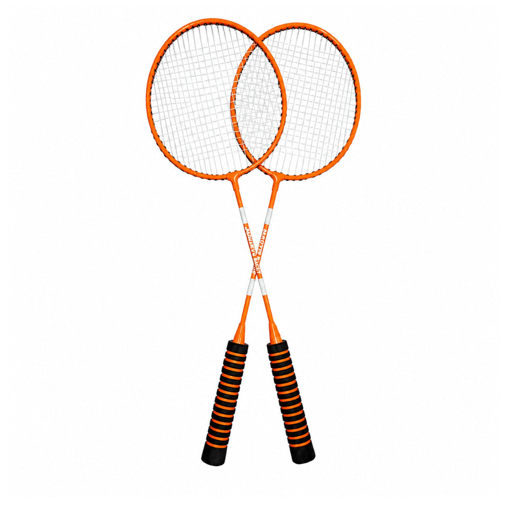 Badminton set, rackets, shuttlecock case, orange (2)