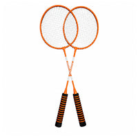 Badminton set, rackets, shuttlecock case, orange (2)