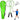 Badminton set, rackets, shuttlecock case, green