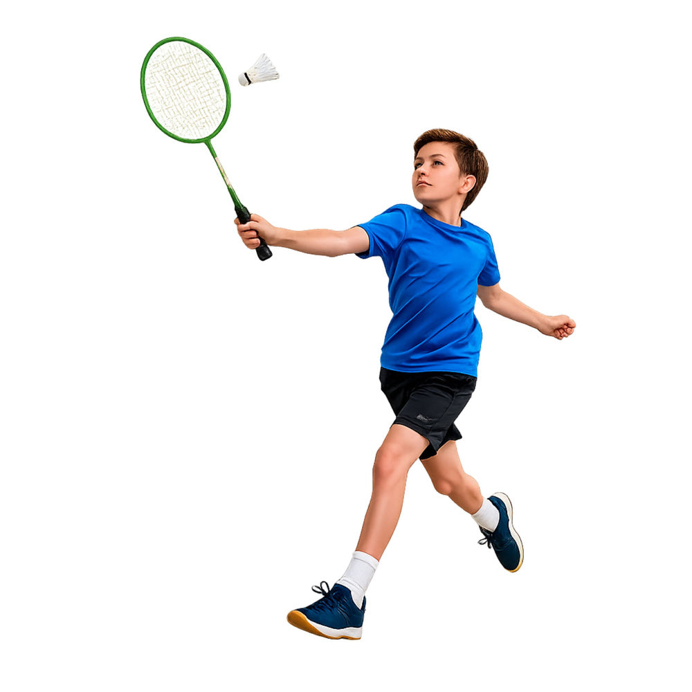 Badminton set, rackets, shuttlecock case, green (2)