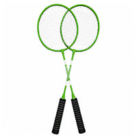 Badminton set, rackets, shuttlecock case, green (3)