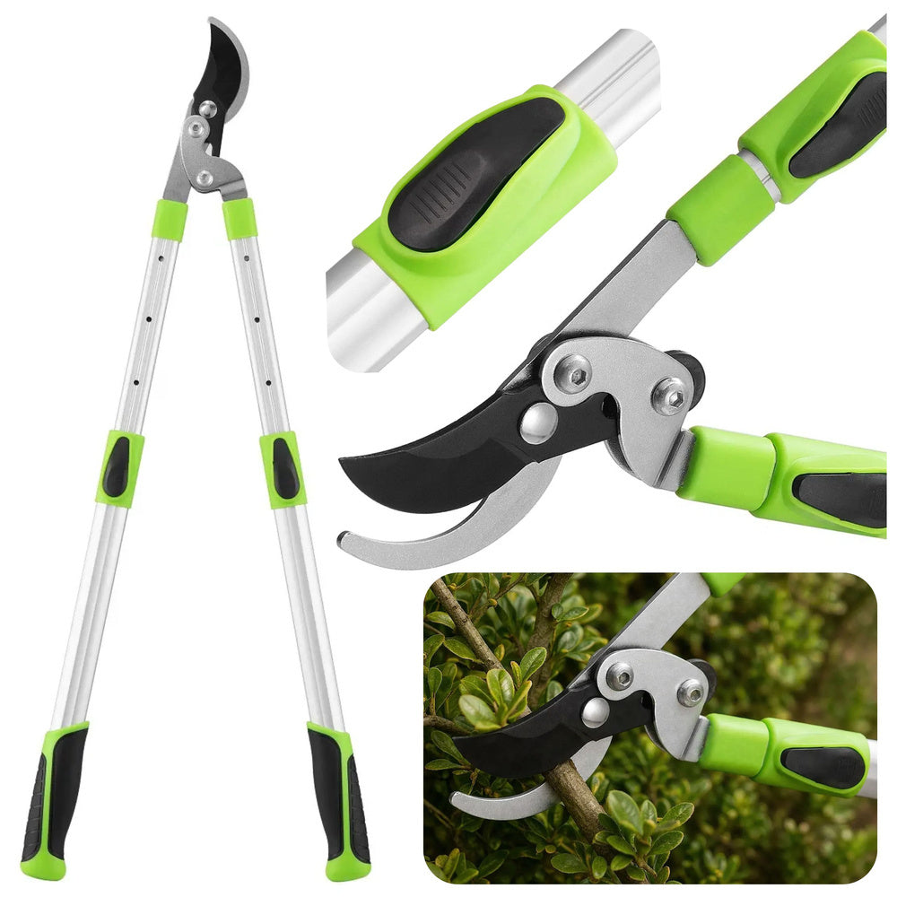 Telescopic loppers, branch shears with non-slip handles, 68–92 cm