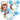 Inflatable Mickey Mouse swim ring for children with ears, blue, Bestway 9102K